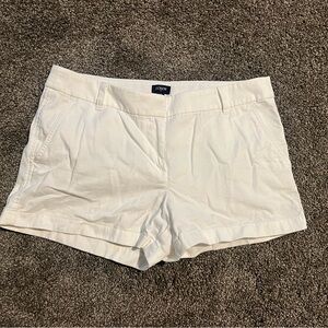 J. Crew Classic White 3.5” Chino Shorts